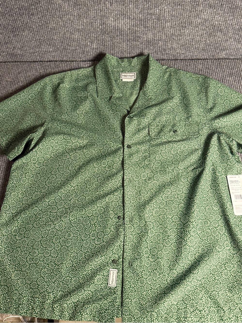 Marmot Men's Green Short-Sleeve Button-Up Outdoor Active Shirt XXL NWT